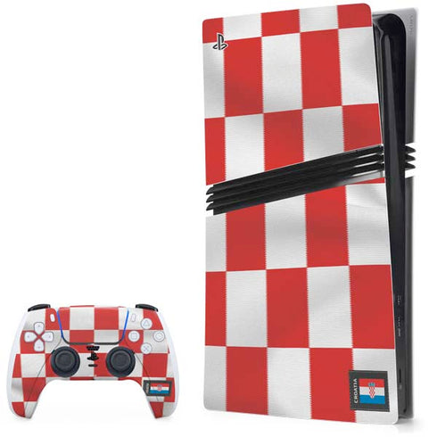 Croatia Soccer Flag PS5 Pro Bundle Skin