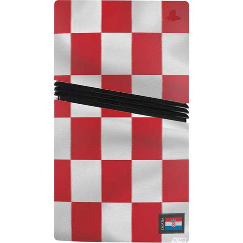 Croatia Soccer Flag PS5 Pro Console Skin