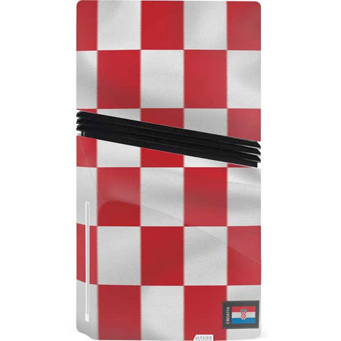 Croatia Soccer Flag PS5 Pro Disk Bundle Skin