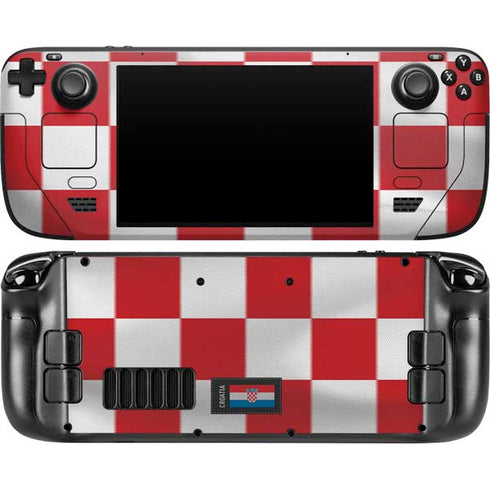 Croatia Soccer Flag Steam Deck Handheld Gaming Computer OLED Skin