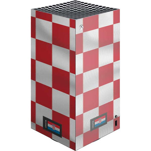 Croatia Soccer Flag XBox Series X Digital Edition Console Skin