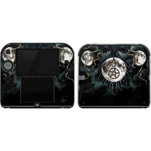 Crow and Moon Phases by Sarah Richter Nintendo Skins