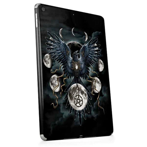 Crow and Moon Phases by Sarah Richter Apple iPad Skin