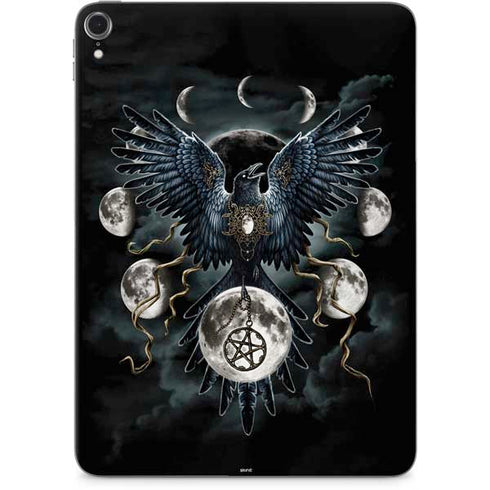 Crow and Moon Phases by Sarah Richter Apple iPad Pro Skin