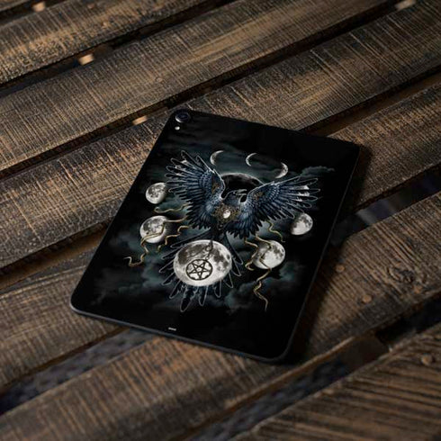Crow and Moon Phases by Sarah Richter Apple iPad Pro Skin