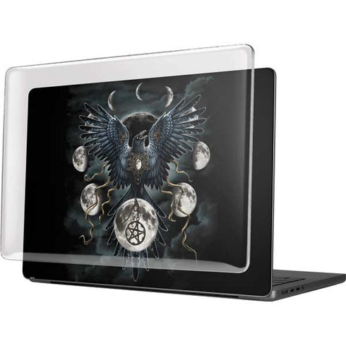 Crow and Moon Phases by Sarah Richter MacBook Pro 14in (2021-24) Case plus Skin