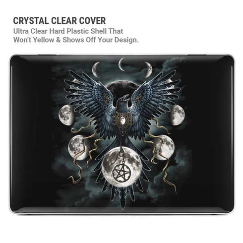 Crow and Moon Phases by Sarah Richter MacBook Pro 14in (2021-24) Case plus Skin