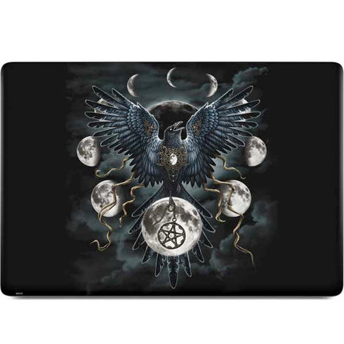 Crow and Moon Phases by Sarah Richter MacBook Skins