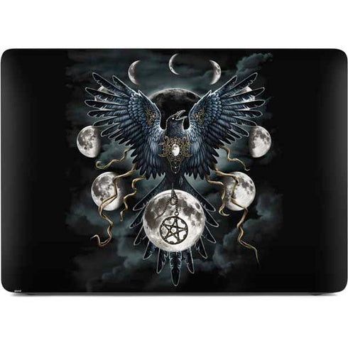 Crow and Moon Phases by Sarah Richter Apple MacBook Pro 16-inch Skin