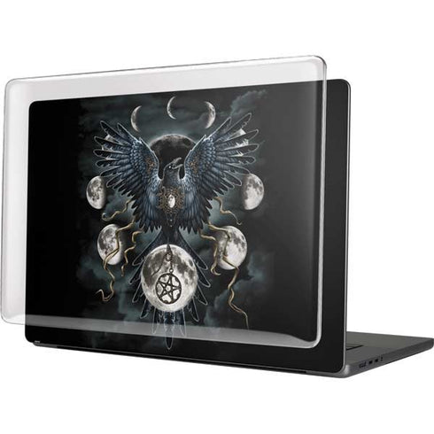 Crow and Moon Phases by Sarah Richter MacBook Cases