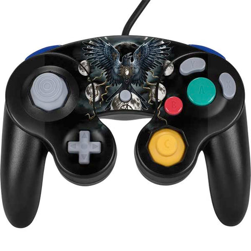 Crow and Moon Phases by Sarah Richter Nintendo Skins