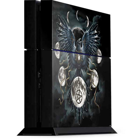 Crow and Moon Phases by Sarah Richter PlayStation PS4 Skins