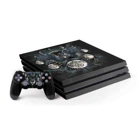 Crow and Moon Phases by Sarah Richter PlayStation PS4 Skins
