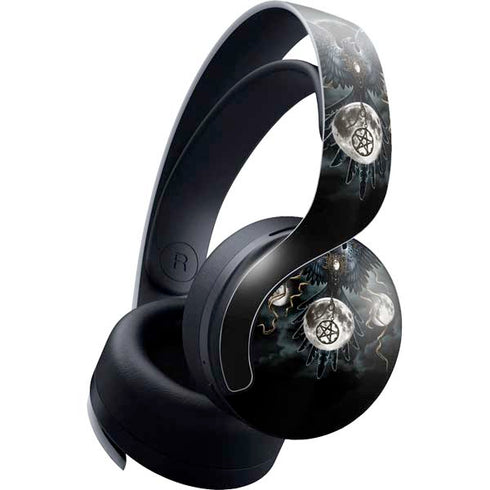 Crow and Moon Phases by Sarah Richter PlayStation PS5 Skins