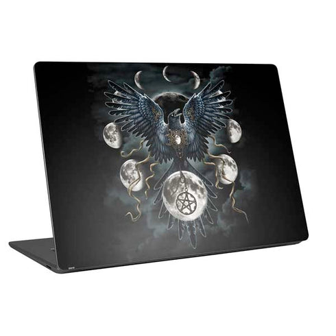 Crow and Moon Phases by Sarah Richter Laptop Skins