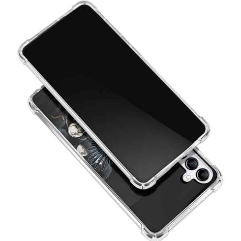 Crow and Moon Phases by Sarah Richter Galaxy A16 5G Clear Case