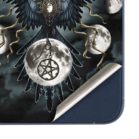 Crow and Moon Phases by Sarah Richter Galaxy A36 5G Skin