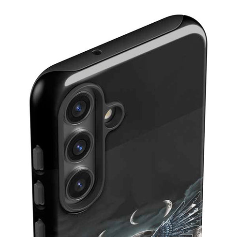 Crow and Moon Phases by Sarah Richter Galaxy S25 Impact Case