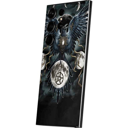 Crow and Moon Phases by Sarah Richter Galaxy S24 Ultra Skin