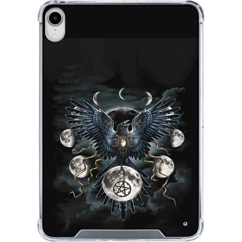 Crow and Moon Phases by Sarah Richter iPad 11th Gen (2025) Clear Case