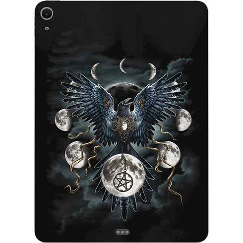 Crow and Moon Phases by Sarah Richter Apple iPad Air Skin