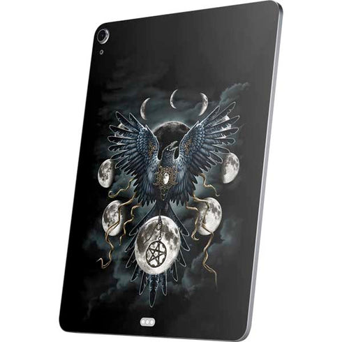 Crow and Moon Phases by Sarah Richter Apple iPad Air Skin