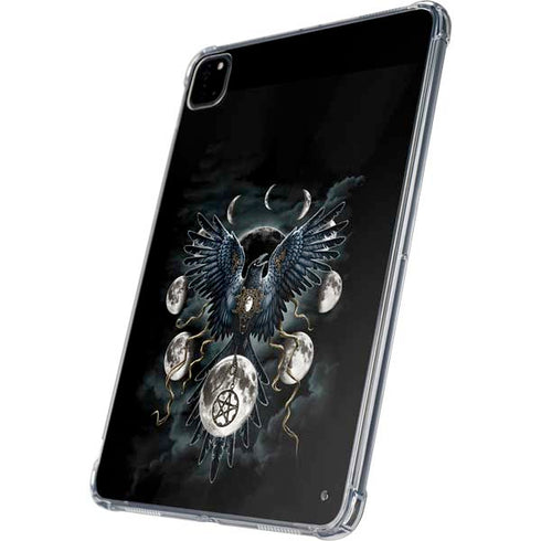 Crow and Moon Phases by Sarah Richter iPad Pro 11in (2024) Clear Case
