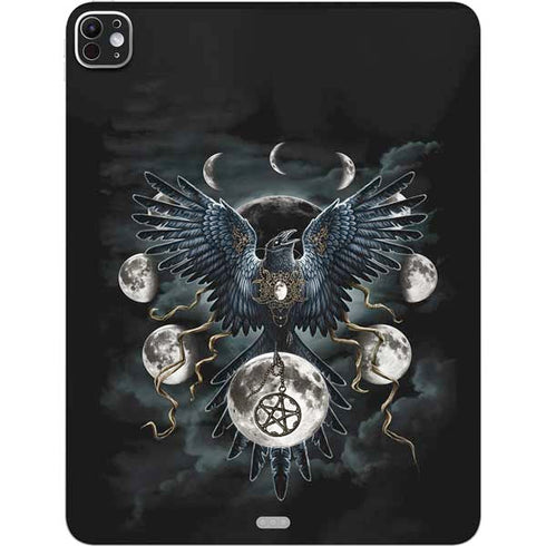 Crow and Moon Phases by Sarah Richter iPad Pro 13in M4 (2024) Skin