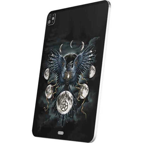 Crow and Moon Phases by Sarah Richter iPad Pro 13in M4 (2024) Skin