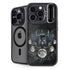 Crow and Moon Phases by Sarah Richter iPhone 14 Pro Max Kickstand Case