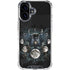 Crow and Moon Phases by Sarah Richter iPhone 16 Clear Case