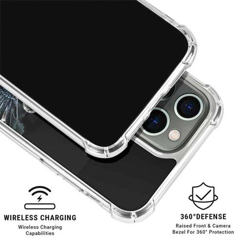Crow and Moon Phases by Sarah Richter iPhone 16 Pro Clear Case