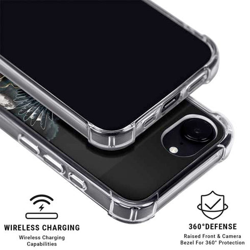 Crow and Moon Phases by Sarah Richter iPhone 16e MagSafe Case
