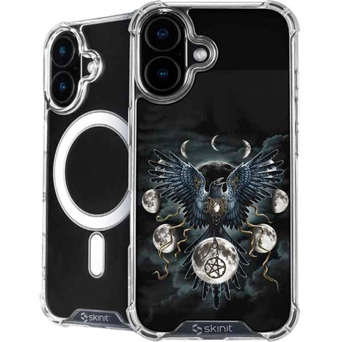 Crow and Moon Phases by Sarah Richter iPhone 17 MagSafe Case