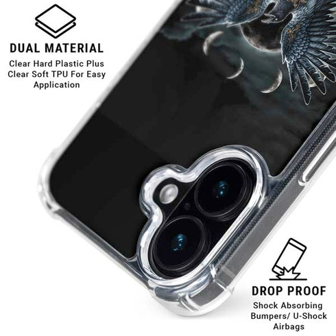 Crow and Moon Phases by Sarah Richter iPhone 17 MagSafe Case