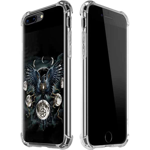 Crow and Moon Phases by Sarah Richter iPhone Cases