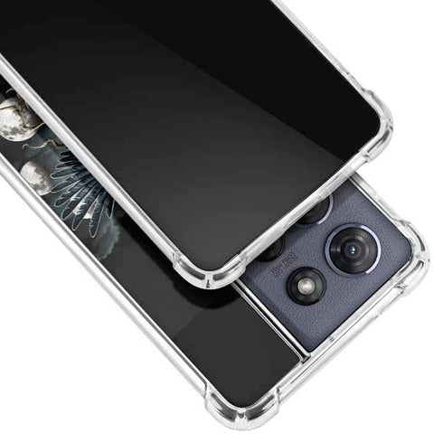 Crow and Moon Phases by Sarah Richter Moto G 5G (2025) Clear Case