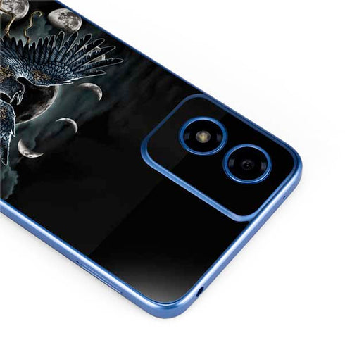 Crow and Moon Phases by Sarah Richter Moto G Play 4G (2024) Skin