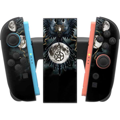 Crow and Moon Phases by Sarah Richter Nintendo Switch 2 (2025) Joy-Con Controller Skin
