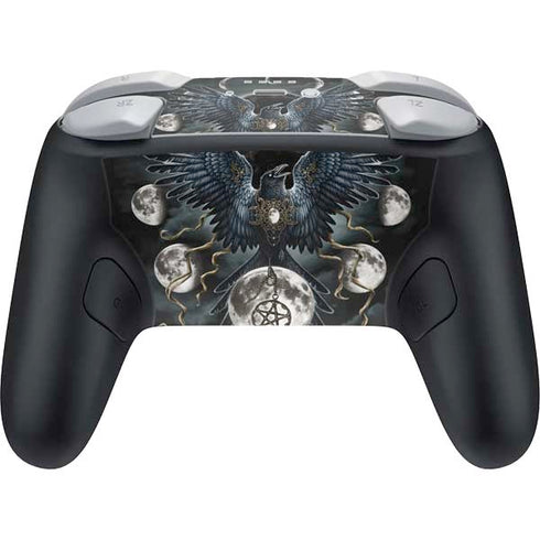Crow and Moon Phases by Sarah Richter Nintendo Switch 2 (2025) Pro Controller Skin