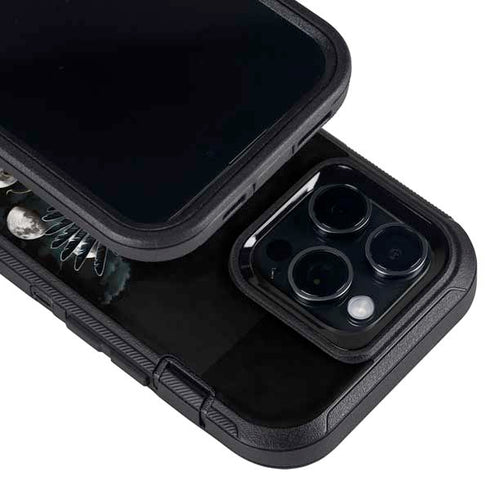 Crow and Moon Phases by Sarah Richter Otterbox Defender iPhone Skin