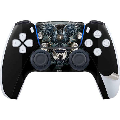 Crow and Moon Phases by Sarah Richter PS5 Pro Bundle Skin