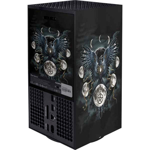 Crow and Moon Phases by Sarah Richter Xbox Series X Bundle Skin
