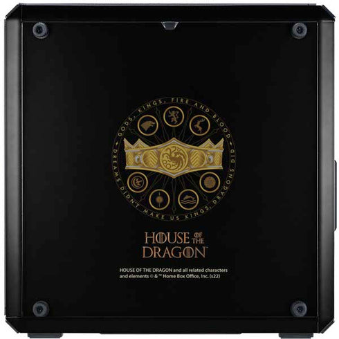 HBO House of the Dragon Crown and Sigils Cooler Master MasterBox Q300L Mini Tower Skin