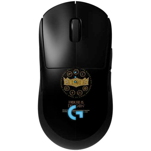 HBO House of the Dragon Crown and Sigils G Pro Wireless Gaming Mouse Skin