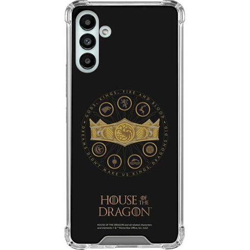 HBO House of the Dragon Crown and Sigils Galaxy A13 5G Clear Case