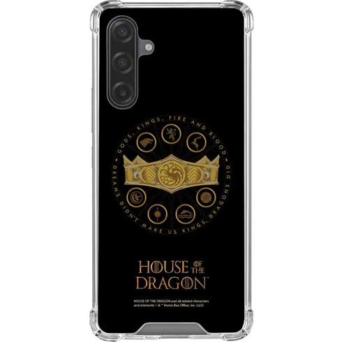 HBO House of the Dragon Crown and Sigils Galaxy A17 Clear Case