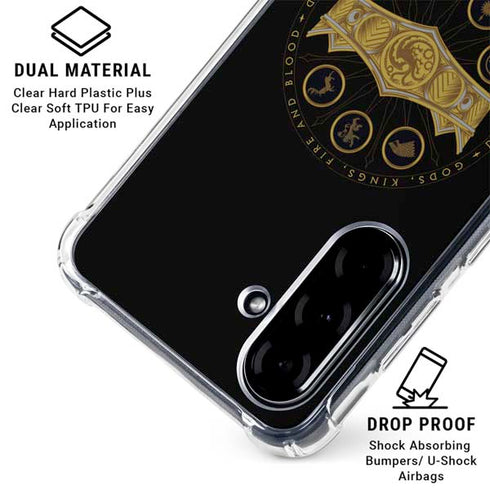HBO House of the Dragon Crown and Sigils Galaxy A36 5G Clear Case