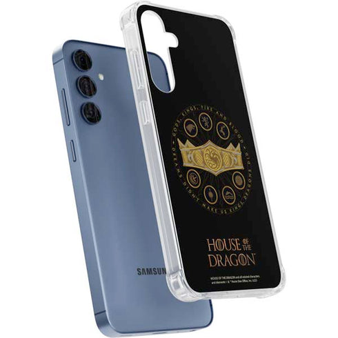 HBO House of the Dragon Crown and Sigils Galaxy A55 5G Clear Case