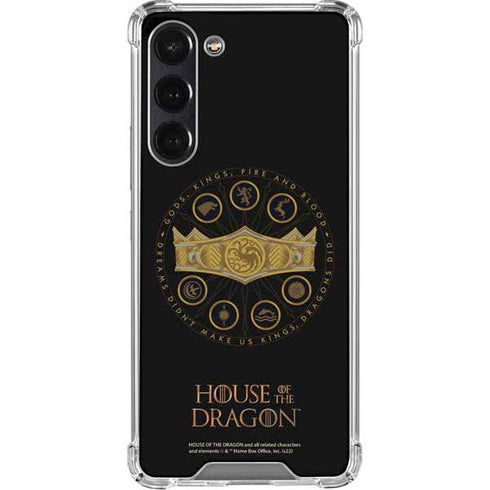 HBO House of the Dragon Crown and Sigils Galaxy S24 FE Clear Case